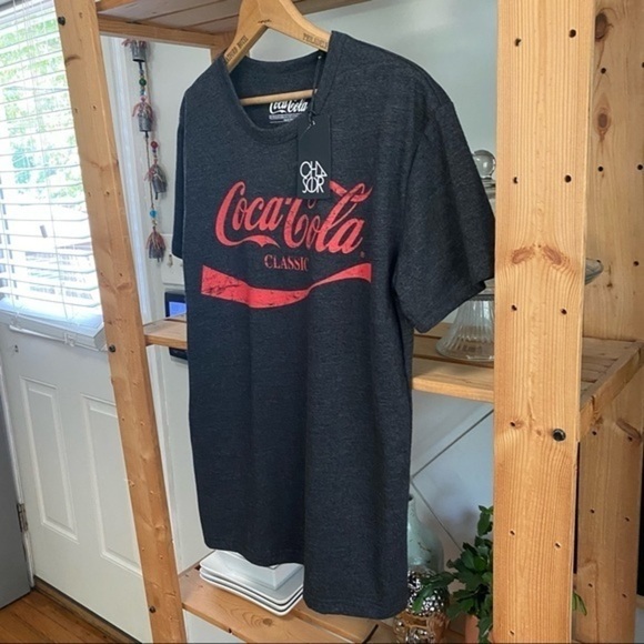 Chaser Coca Cola Classic Gray Tee with Red Logo M - Picture 5 of 13